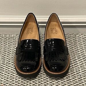 Patent Naturalizer Darcy Tassel Penny Loafer With Heel